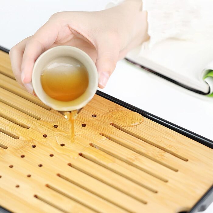 Набір для чаювання Смарагдова подорож, китайський чайний сервіз, портативний набір для чаю Кунг-Фу, 7 предметів у кейсі