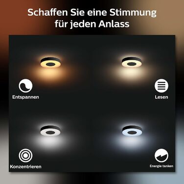 Стельовий світильник Philips Hue Xamento, чорний