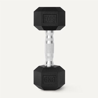 Набір шестигранних гантелей у гумовому корпусі Storeo Basics 6 кг