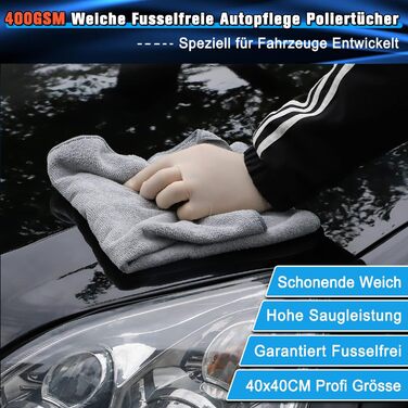 Автомобільний набір губок для ручного полірування, професійна 100-міліметрова губка для полірування воску з ручкою та полірувальними серветками з мікрофібри для полірування автомобіля, воскування, чищення автомобіля Догляд за автомобілем зовні та інтер'єр