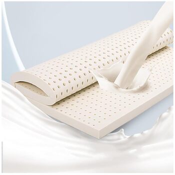 Латексний матрац 100 латексний середньої/м&39якості, 7 зон, ортопедичний матрац, знімний чохол, матрац з натурального латексу, 7,5 см, 3 дюйми, 120x180 см (47x71 дюйм)