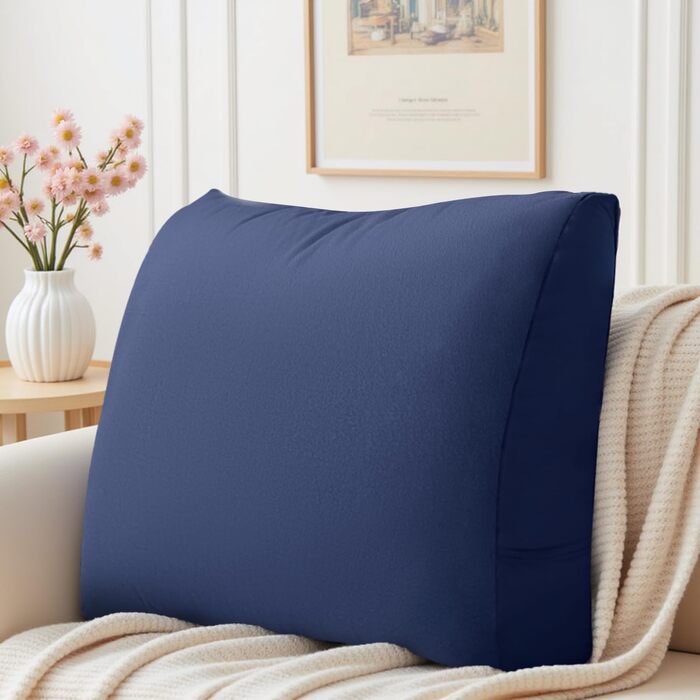 Подушка для дивана 601350 см М&39яка подушка для спинки зі знімним чохлом Зручні подушки для дивана та кушетки Декоративна подушка для спинки вітальні, синя, 601350 см