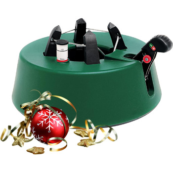 Підставка для ялинки Blumixx Christmas-World, модель Taunus, для ялинок висотою до 2,25 м, підставка для ялинки з функцією педалі та технологією одного троса, резервуар для води 2,0 літри, зелений