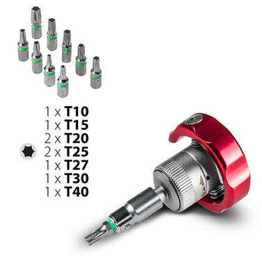 Викрутка з набором біт Trotec 40 pieces Bit and Socket Wrench Set (6200001005)