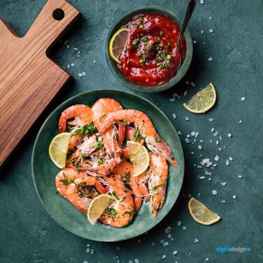 Набір посуду для кемпінгу BRUNNER з меламіну на 2-4 особи (набір 8, 12, 16 або 36 предметів) - венеціанський морський зелений - високоякісний, нековзний набір Tte--Tte з 8 предметів