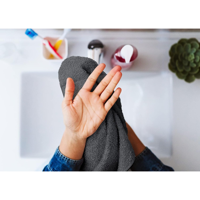 Рушники Utopia - упаковка з 12 мильних серветок з петельками для підвішування 30x30 см, виготовлені з 100 бавовняної м'якої та пог