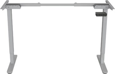 Каркас електричного столу SVITA DOBON для стільниці, регульовані по висоті ніжки, функція пам&39яті, подвійний двигун, металевий, сірий
