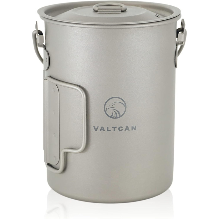 Титановий горщик Valtcan 900 мл для походів, 850 мл, 0,95 кварти