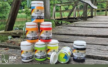 Тісто для форелі Zite Fishing зі смаком часнику 60 г Ефективна плаваюча наживка для форелі Наживка для форелі яскравих неонових кольорів з блискітками, набір із 5 міксів для тіста для форелі