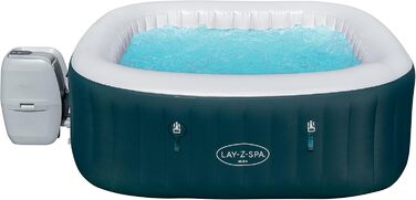 Гідромасажна ванна Bestway LAY-Z-SPA Ibiza AirJet, 180 x 180 x 66 см, 4-6 осіб, кутова, бензиново-блакитна одномісна