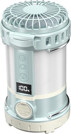 Кемпінговий вентилятор-ліхтар акумуляторний світлодіодний ліхтар цифровий дисплей 3 швидкості практичний кемпінговий ліхтар ідеально підходить для намету на відкритому повітрі, кемпінгу, вентилятор-ліхтар