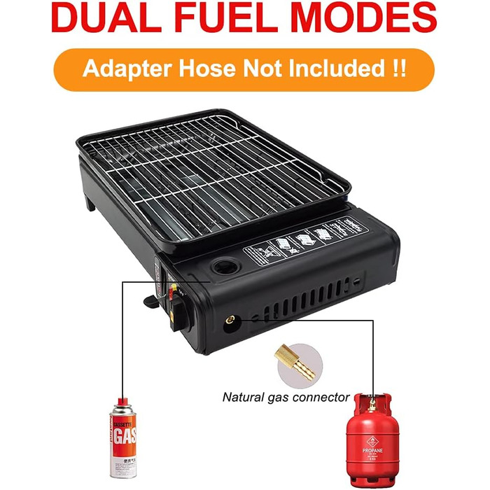 Набір для кемпінгу з грилем - Портативний гриль з грилем, сковородою-гриль, кріпленням для сковороди-гриль - Портативна кемпінгова сковорода