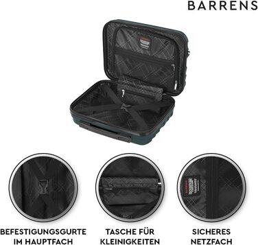 Косметичка BARRENS Дорожній футляр з ручкою Ручна поклажа Кріпиться до валізи або можна носити через плече Матеріал ABS 335x18 см 17 л Зелена косметичка - Маленька зелена