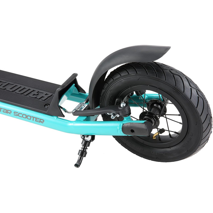 Дитячий педальний самокат від 5 років City Kick Scooter Повітряні шини регульовані по висоті 10-дюймові нове покоління м'ята