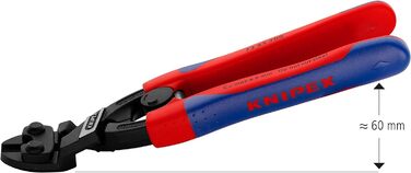 Кусачки Knipex Kraft для м'якого металу та пластику врівень з поверхнею, чорні, з тонкими багатокомпонентними ручками 200 мм 72 62 200