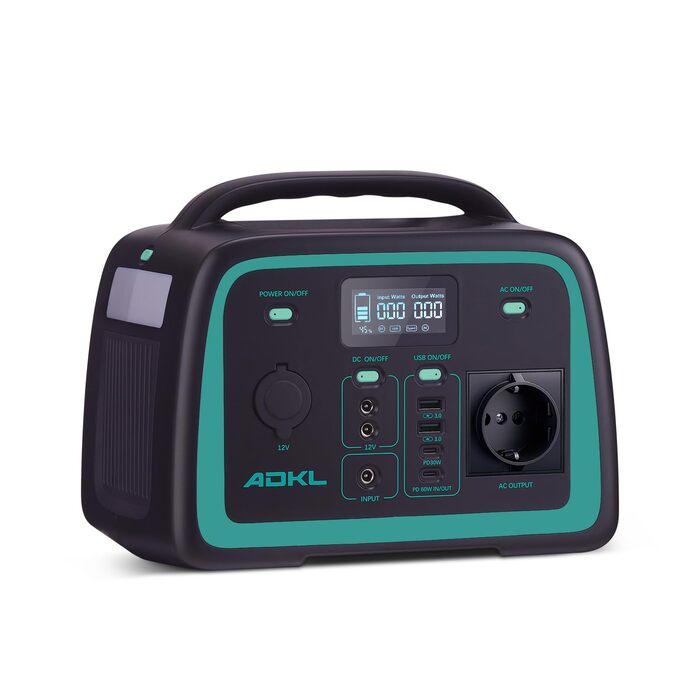 Портативний зовнішній акумулятор постійного струму, акумулятор 320 Втгод для кількох пристроїв, акумулятор LiFePO4, сонячний генератор потужністю 300 Вт з виходом змінного струму/розрядки 300 Вт та USB-C 60 Вт, для кемпінгу, активного відпочинку, подороже