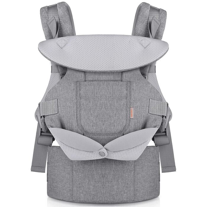 Переноска-переноска GAGAKU для малюків від 0 до 36 місяців, легко носити обличчям до обличчя вперед і на спині для дітей - сіра