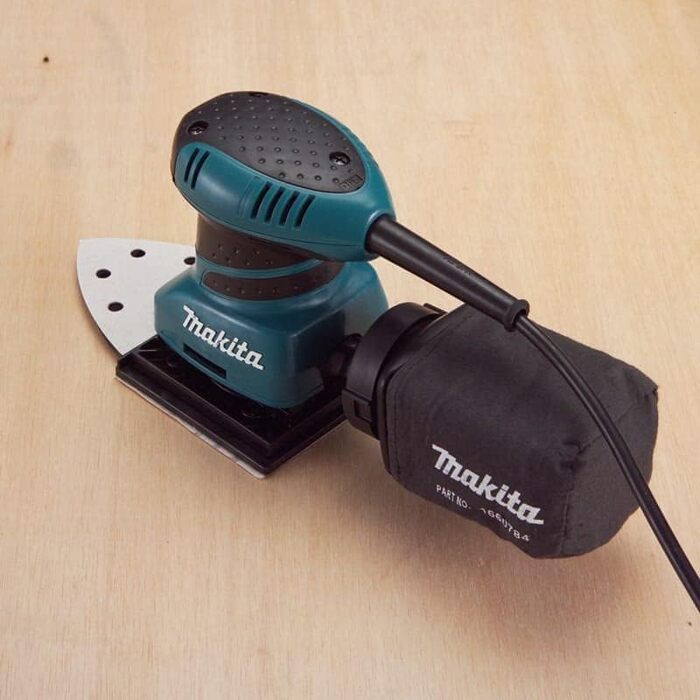 Орбітальна шліфувальна машина MAKITA BO4565K 200 Вт, чорна, синя