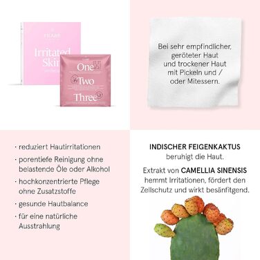 Подразнена шкіра - для догляду за чутливою шкірою з почервоніннями та сухими, подразненими ділянками. Упаковка на 28 днів. Веганський, без добавок - швейцарський, виготовлений компанією Filab зі Швейцарії