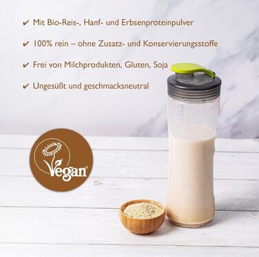 Органічний веганський протеїновий порошок Sevenhills Wholefoods Natural, 900 г
