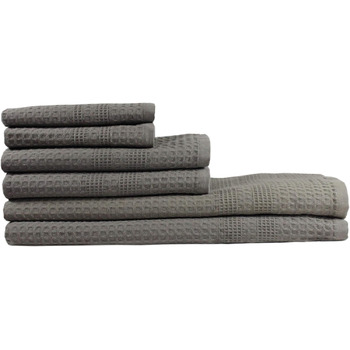 Набір вафельних рушників GILDEN TREE Quick Dry Thin 2 банних рушники 2 рушники для рук 2 мочалки Класичний стиль (камінь)