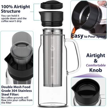 Кавоварка холодного заварювання SAMBANGAN, кавоварка холодна кавоварка Кавоварка