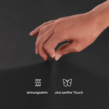 Простирадло з мікрофібри Blumtal 140x200см - простирадло 140x200, сертифікат Oeko-Tex, висота матраца до 25 см, простирадло 140x20