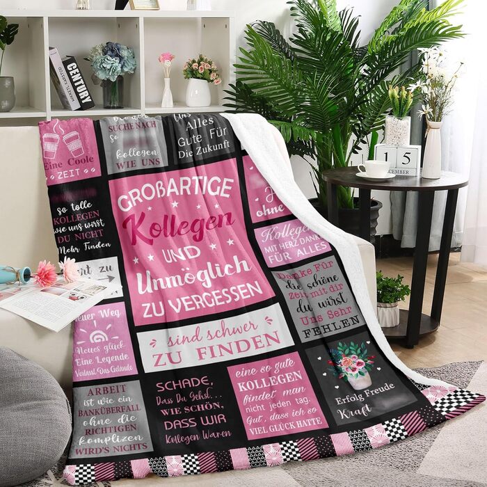 Прощальний подарунок для колег, прощальний подарунок для колегинь, прощальний подарунок для колег-чоловіків, які змінюють роботу, прощальний подарунок для колегинь, які змінюють роботу, невеликі подарунки для колег, ковдра для колег 150x130 см, прощальний