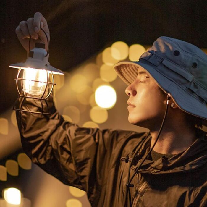 Світлодіодний кемпінговий ліхтар, 3 режими, вінтажний, яскравий ліхтар для коней з міцною конструкцією, аксесуар для активного відпочинку з енергоефективним дизайном, кемпінгове спорядження, ліхтарі для альпінізму, риболовлі, кремового кольору