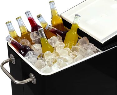 Кулер Kailua - коробка-холодильник, візок-холодильник, охолоджувач для напоїв, чорний