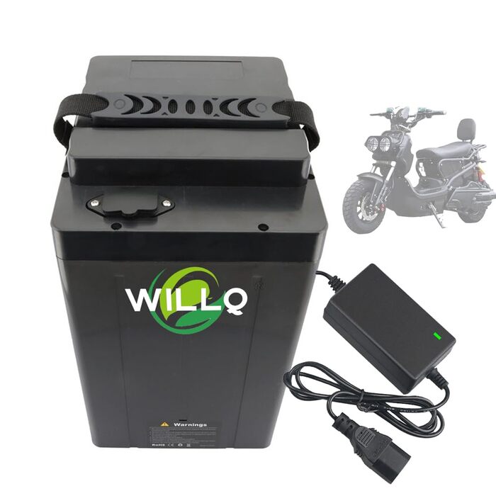 Літій-іонний акумулятор для мотоцикла 48V 60V 72V 18Ah 20Ah 22Ah 22.5Ah 24Ah 25Ah 28Ah 30Ah 40Ah 50Ah для комплекту двигуна мопеда/скутера потужністю 0-2500 Вт з кермом, 72v20ah