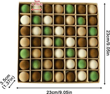 Набір із 49 оксамитових різдвяних кульок Generisch