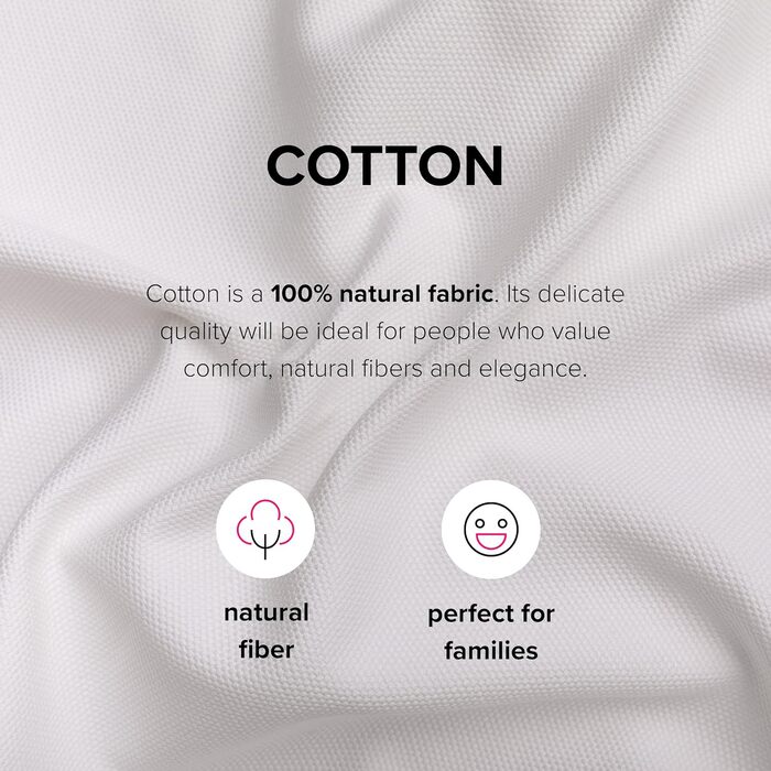 МАЙСТРИ ЧОХЛІВ Чохол для дивана IKEA Ektorp 3-місний з бавовни, білий, чохол для дивана 218 88 88 см Білий преміум бавовна