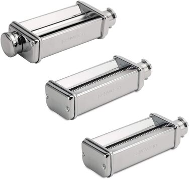 Кухонний комбайн Kenwood Titanium Chef Patissier XL KWL90.034SI (1400 Вт) з набором для кондитерів (4 предмети), сріблястий набір для приготування пасти MAX980ME з нержавіючої сталі