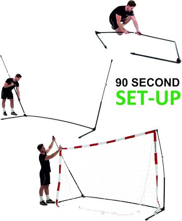 Портативні гандбольні ворота QUICKPLAY - Ультрапортативні гандбольні ворота для використання в приміщенні та на вулиці. Мають обважнену основу Схвалено Європейською федерацією гандболу. 2,4 x 1,7 м