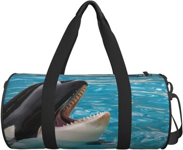 Дорожня сумка-мішок Бегемот у басейні, спортивна сумка для чоловіків та жінок