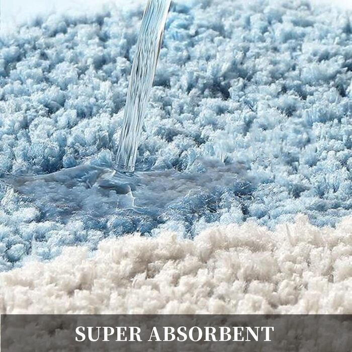 Килимок для ванної кімнати, м&39який абсорбуючий килимок для ванної кімнати, килимок для ванної з мікрофібри та квітковим принтом, протиковзкий килимок для ванної, килимок для душу, килимок для ванної, що прається, 50x80 см (прямокутний)