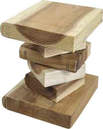 Табурет для книг, приставний столик, підставка для квітів, колонний стілець, тумбочка біля ліжка, квіткова колона (13435 - висота 31 см)