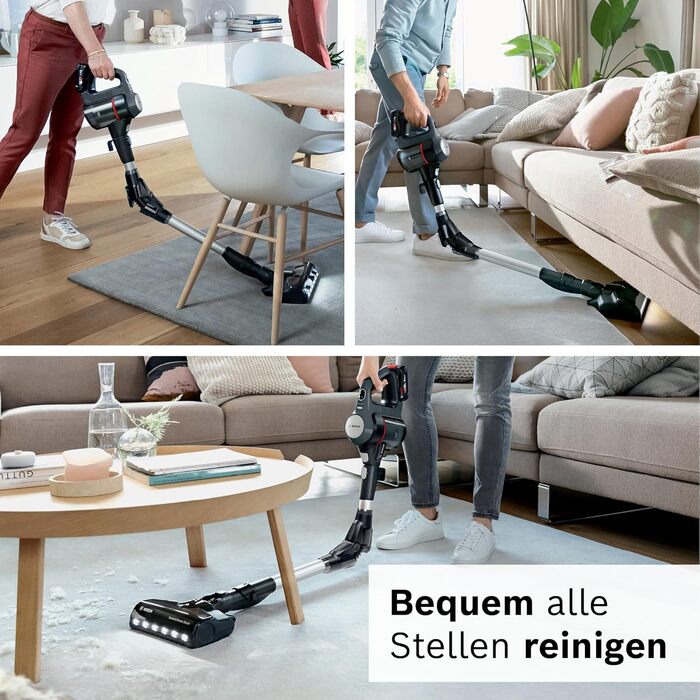 Акумуляторний пилосос Bosch Unlimited 7 BCS711A, бездротовий, шарнірна трубка, гігієнічний фільтр, 10-річна гарантія на двигун, ви