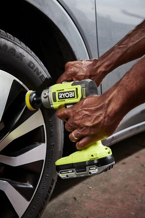 Акумуляторна полірувальна машина RYOBI 18 В ONE RDP18-0 (полірувальний диск 50/75 мм, 2-швидкісний редуктор, знімна ручка, без аку