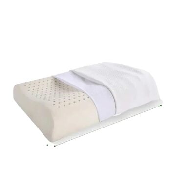 Латексна подушка для шиї, подушка з натурального латексу, основа подушки для дорослих, масажна основа, латексна подушка (стиль хвилі 40x60 см)