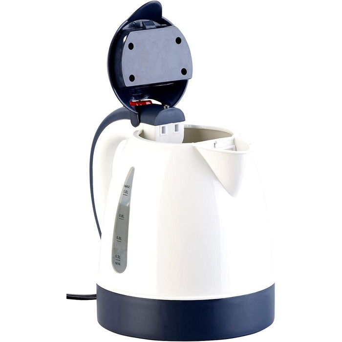 Чайник Lescars 24V Чайник для вантажівок та автодомів на 24 В, 240 Вт, 800 мл (чайник 24 В для вантажівок, автомобільний чайник, п