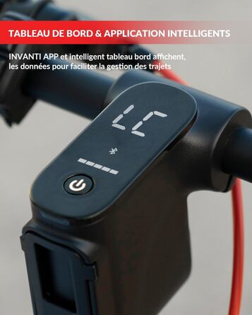 Електросамокат з допуском до дорожнього руху, електросамокат INVANTI E30, запас ходу 32 км, електросамокат для дорослих із задніми амортизаторами, електросамокат вантажопідйомністю 120 кг, складний електросамокат із застосунком та поворотниками, сірий