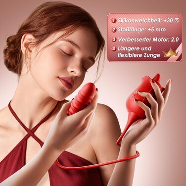 Вібрація для жінок, вібратор-фалоімітатор, секс-іграшка для жінок та пар з 10 функціями штовхання, 10 наборів вібраційних секс-іграшок для облизування язика для жінок, вібратор для клітора та анального сексу, секс-іграшки