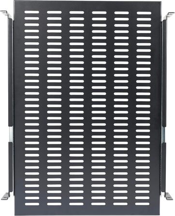 Розсувна полиця StarTech.com 2U для монтажу в серверну стійку - Регульована глибина встановлення від 51 до 74 см - Вентильована - Вантажопідйомність 22,5 кг - Відсік для зберігання обладнання для стійки - Глибина 60 см (UNISLDSHF19) 610 мм 2U Вентильована