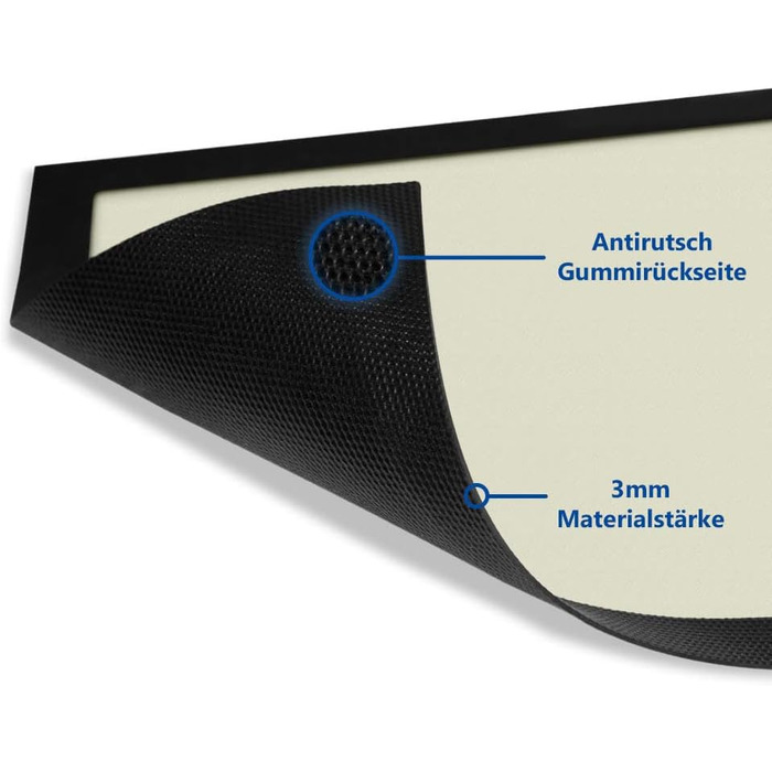Килимок для дверей Print Royal з індивідуальним текстом - Різні розміри до 120 см - Килимок для дверей з друкованим написом - багато фонів - нековзний, 75 x 50 см з гумовим краєм