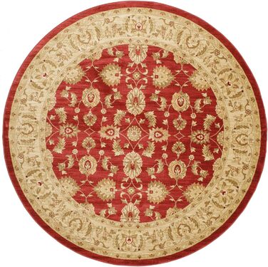 Килим із середнім ворсом, 300 см, круглий, східний килим Ziegler, Oeko-Tex Standard 100, передпокій, спальня, кухня, вітальня, чер