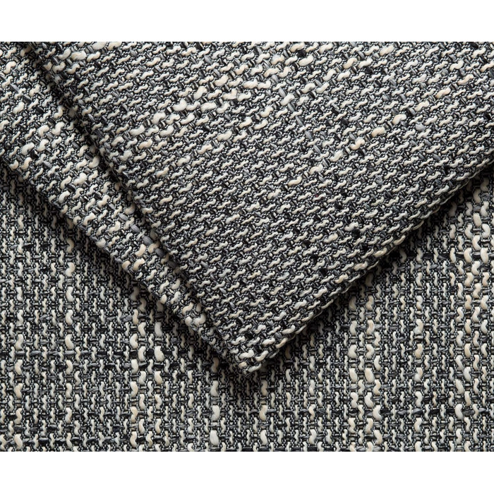 Колекція кутовий диван Treviso, L-подібний диван зі штучної шкіри та тканої тканини, кутовий диван, диван, м&39який кутовий модуль, 267 x 178 x 83 см (Ш x Г x В), сірий/чорний, шезлонг з лівим бортом, чорно-сірий