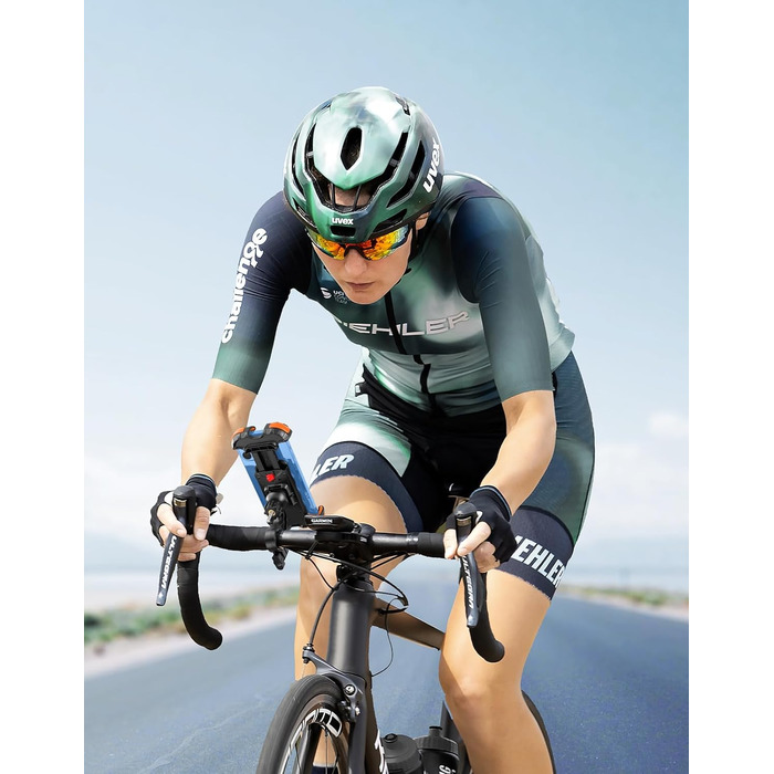 Тримач для мобільного телефону Glangeh Велосипед, надійний замок Універсальний тримач для мобільного телефону, що обертається на 3