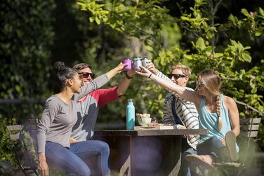 Гідрофляга унісекс - пляшка для вина для дорослих Пляшка для вина ука (1 упаковка) чорна